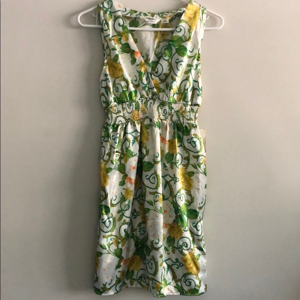 Silk Floral Dress